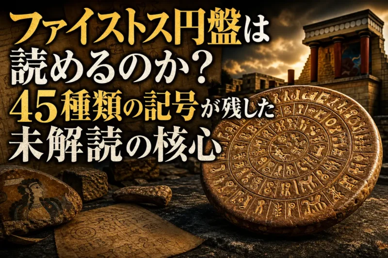 ファイストス円盤は読めるのか？45種類の記号が残した未解読の核心