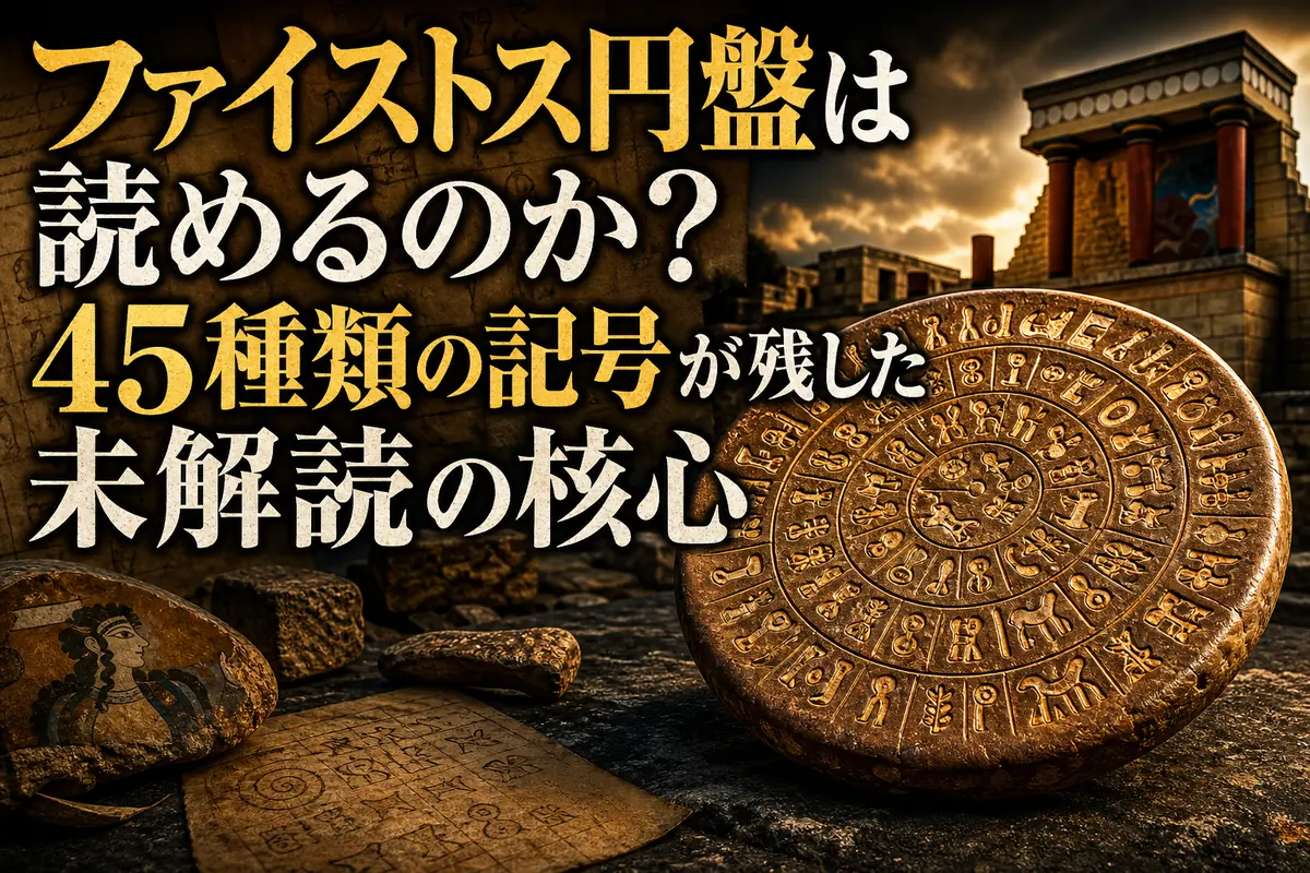 ファイストス円盤は読めるのか?45種類の記号が残した未解読の核心