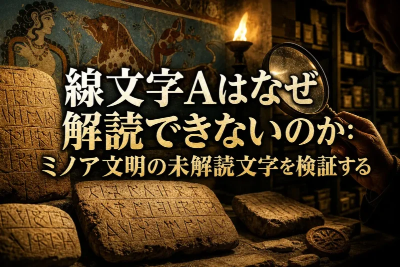 線文字Aはなぜ解読できないのか：ミノア文明の未解読文字を検証する