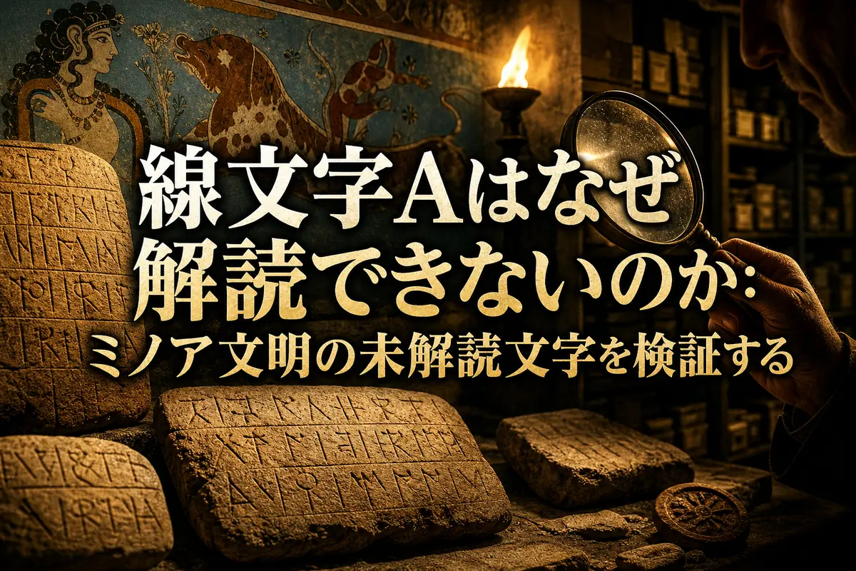 線文字Aはなぜ解読できないのか:ミノア文明の未解読文字を検証する