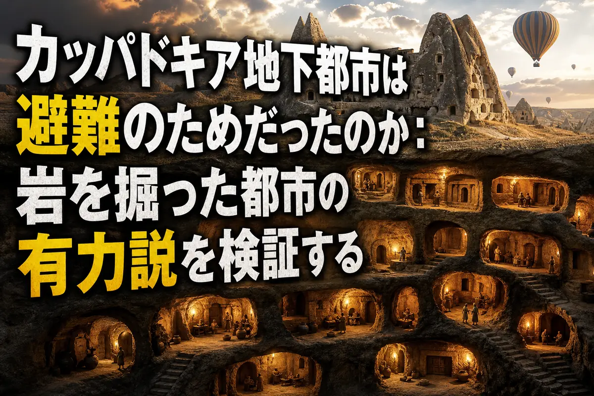 カッパドキア地下都市は避難のためだったのか:岩を掘った都市の有力説を検証する