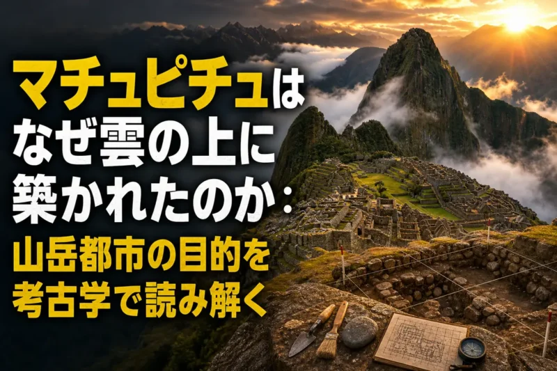 マチュピチュはなぜ雲の上に築かれたのか：山岳都市の目的を考古学で読み解く