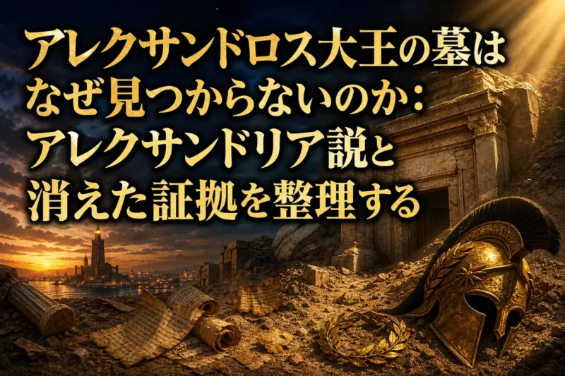 アレクサンドロス大王の墓はなぜ見つからないのか：アレクサンドリア説と消えた証拠を整理する