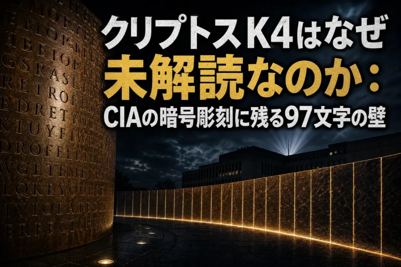 クリプトスK4はなぜ未解読なのか：CIAの暗号彫刻に残る97文字の壁