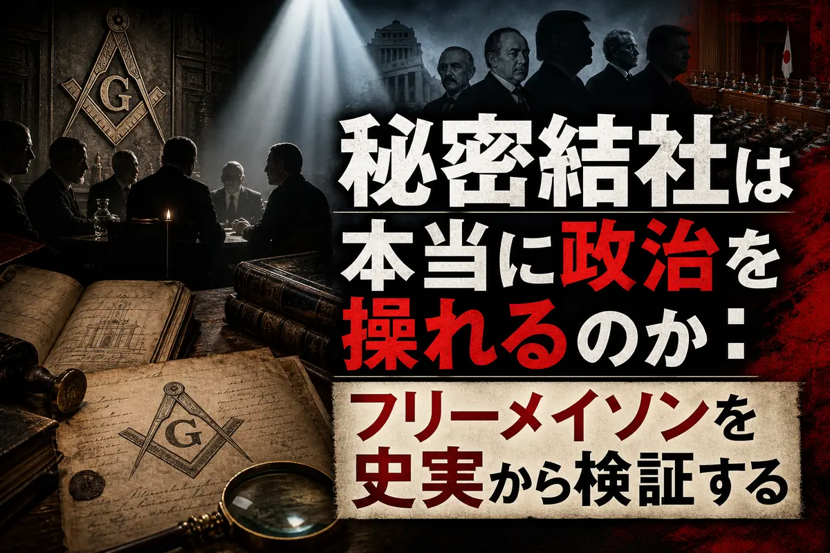 秘密結社は本当に政治を操れるのか：フリーメイソンを史実から検証する