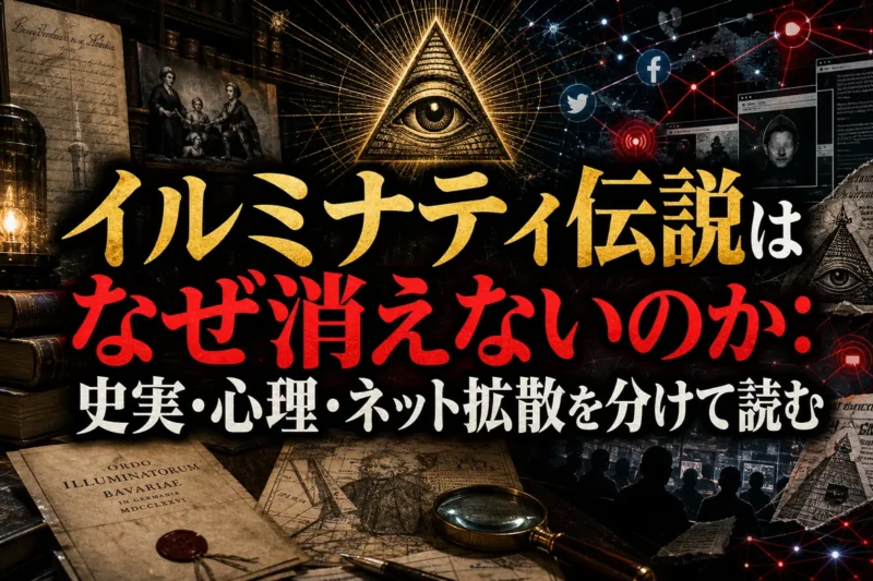イルミナティ伝説はなぜ消えないのか：史実・心理・ネット拡散を分けて読む