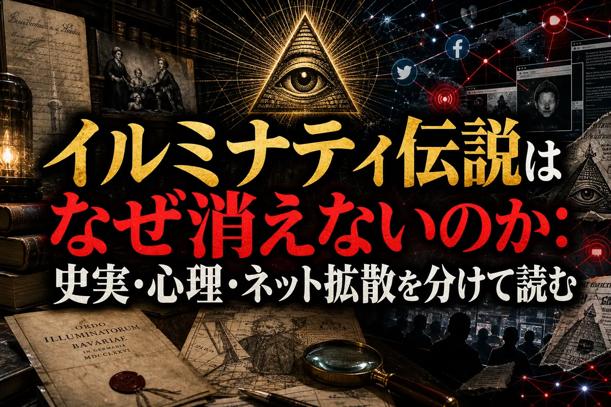 イルミナティ伝説はなぜ消えないのか:史実・心理・ネット拡散を分けて読む