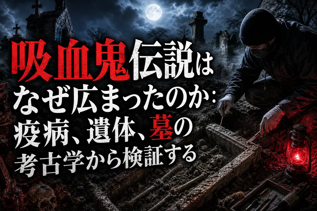 吸血鬼伝説はなぜ広まったのか:疫病、遺体、墓の考古学から検証する