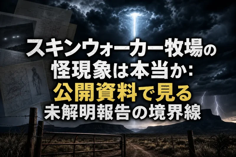 スキンウォーカー牧場の怪現象は本当か：公開資料で見る未解明報告の境界線