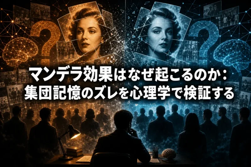 マンデラ効果はなぜ起こるのか：集団記憶のズレを心理学で検証する