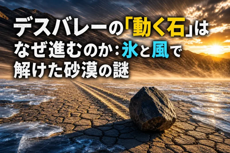 デスバレーの「動く石」はなぜ進むのか：氷と風で解けた砂漠の謎