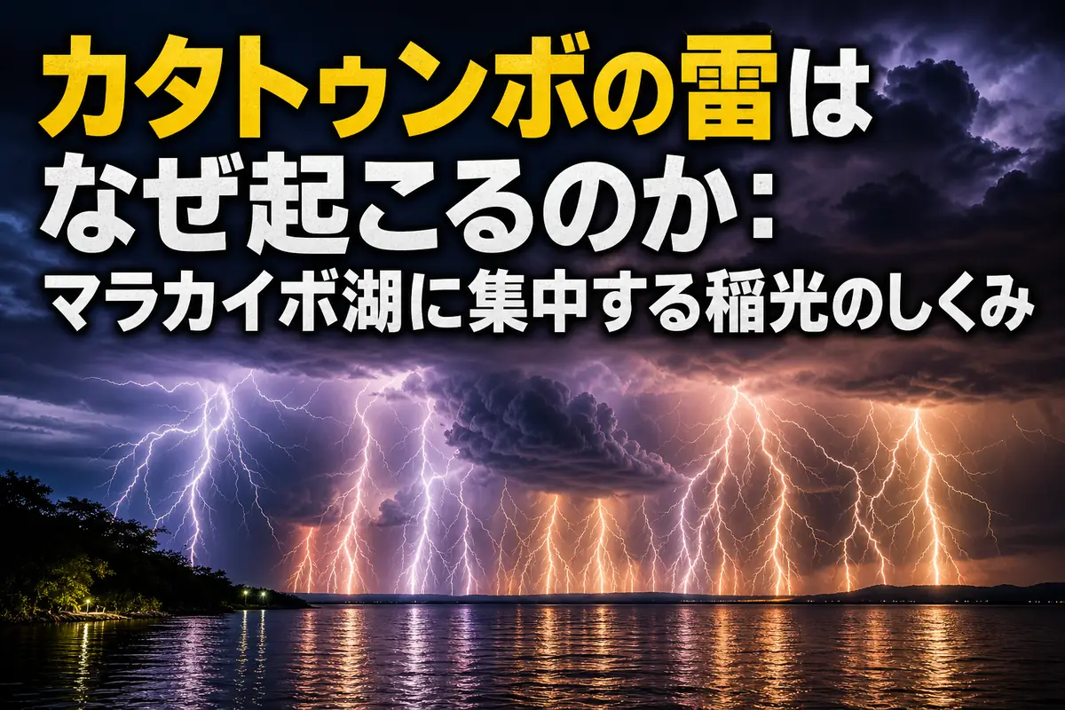 カタトゥンボの雷はなぜ起こるのか:マラカイボ湖に集中する稲光のしくみ
