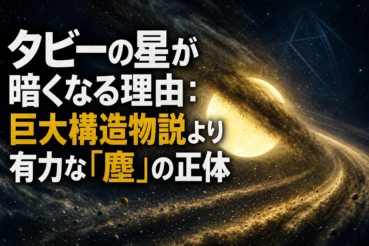 タビーの星が暗くなる理由：巨大構造物説より有力な「塵」の正体